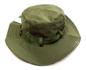 Solid Color Bucket Hat with Flap Neck Cover - Dallas General Wholesale