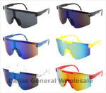 Little Boys Oversized Sport Shield Sunglasses Wholesale