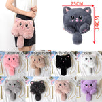 Girls Fluffy Cat Shoulder Bags Wholesale