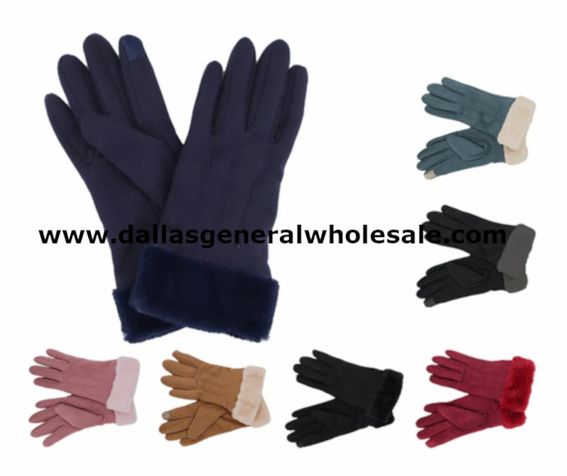 Ladies Fashion Fur Gloves Wholesale