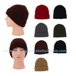 Adults Casual Fur Lining Beanies Caps Wholesale