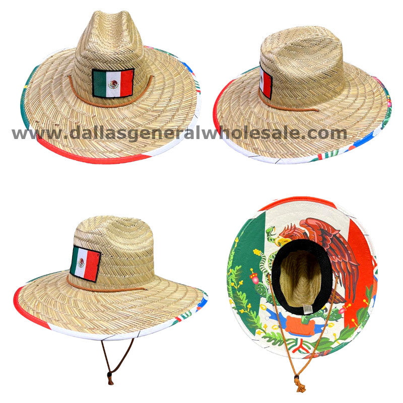 Adults Double Side Mexico Straw Hats Wholesale