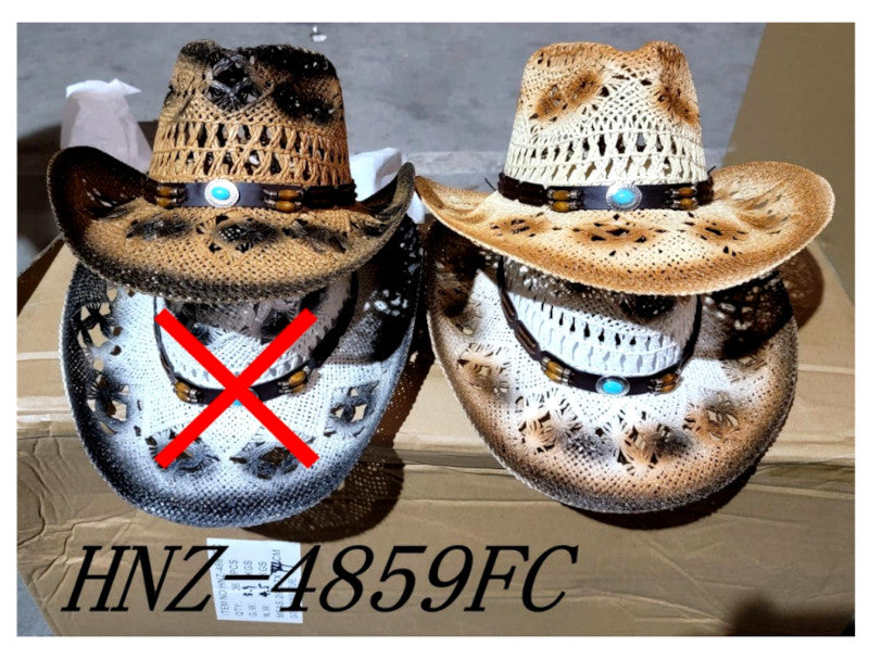 Abstract Straw Cowboy Hats Wholesale