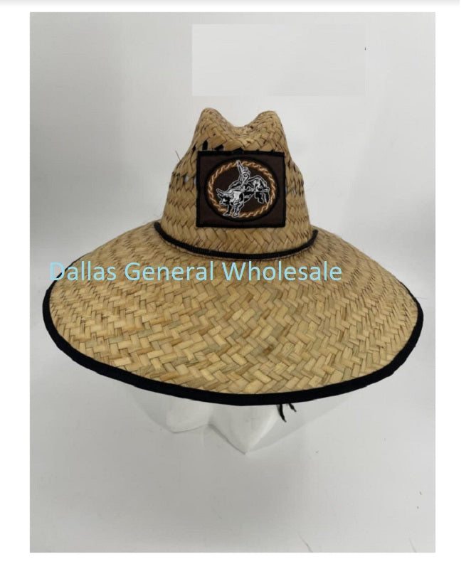 Men California Bear Straw Hats Wholesale