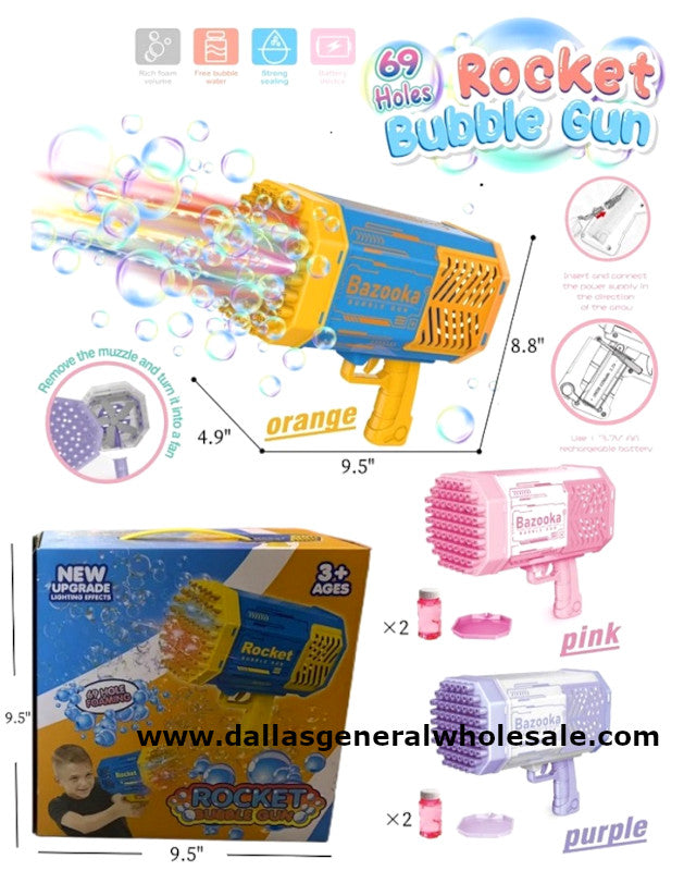 69 Hole Multi Bubble Blaster Guns Wholesale