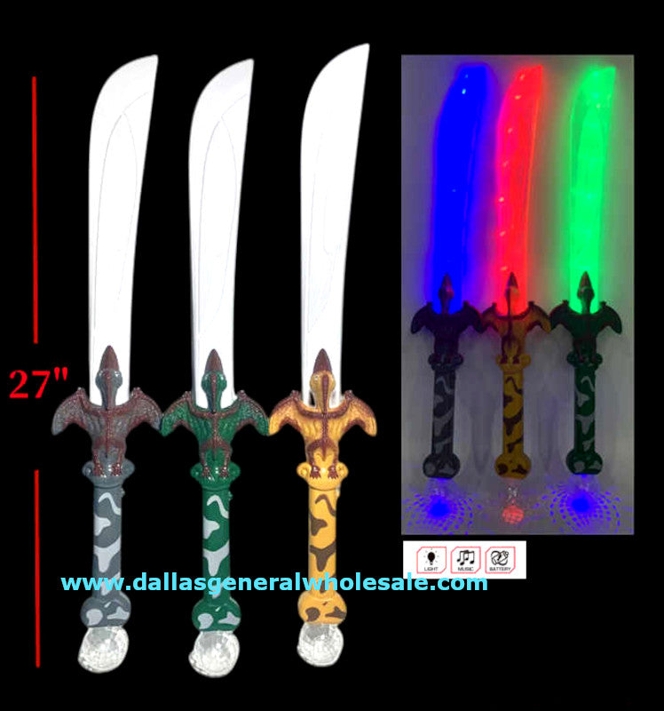 Glowing LED Light Up Pterosaur Swords Wholesale