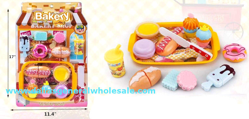 14PC Toy Bakery Shop Play Set Wholesale