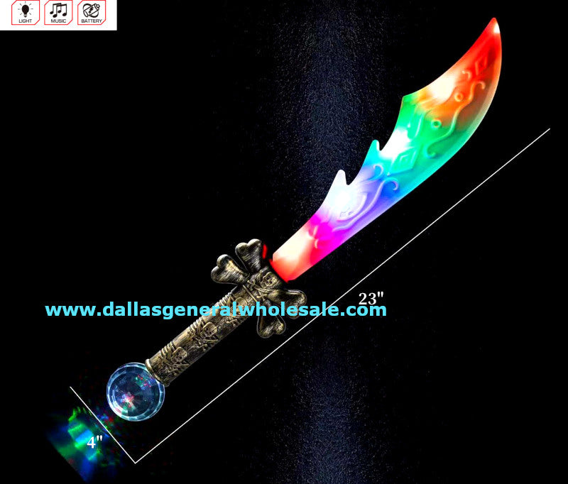 Light Up Flashing Skull Swords Wholesale