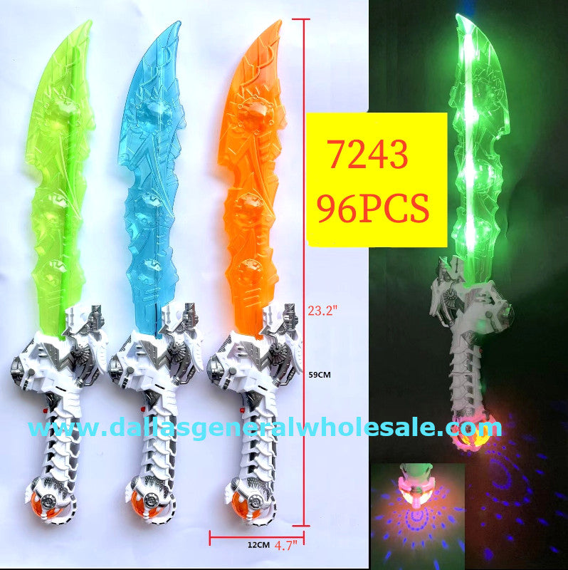 Carnival Light Up Toy Mechanical Swords Wholesale