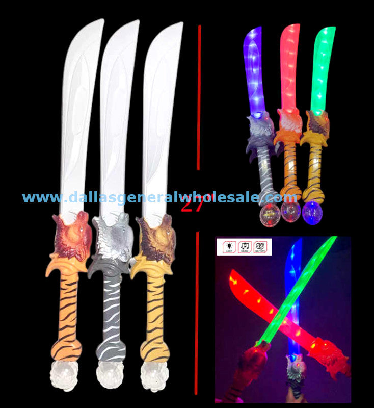 Carnival Novelty Wild Animal Swords w/ Sounds Wholesale