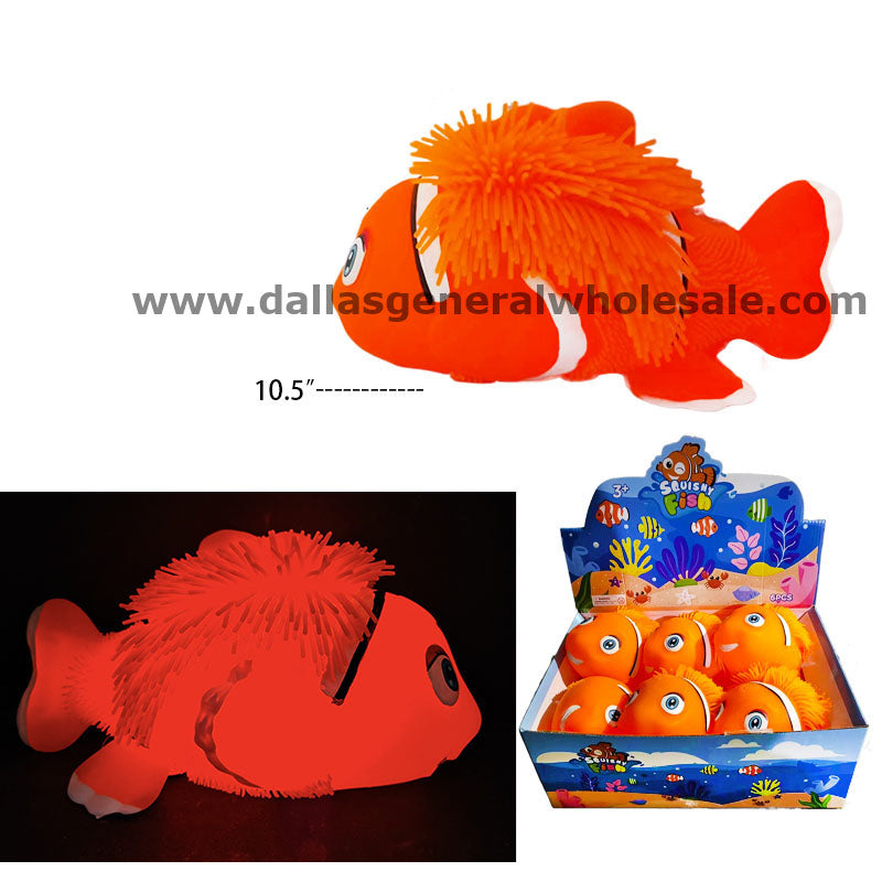 Toy Light Up Squishy Fish Puffer Balls Wholesale