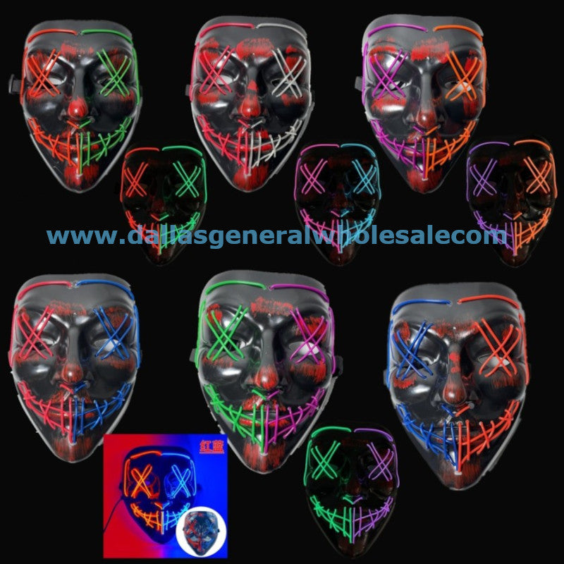 Light Up Joker Halloween Masks Wholesale