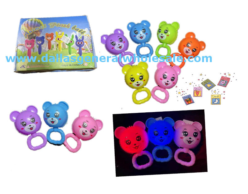 Light Up Bear Squeaky Balls Wholesale
