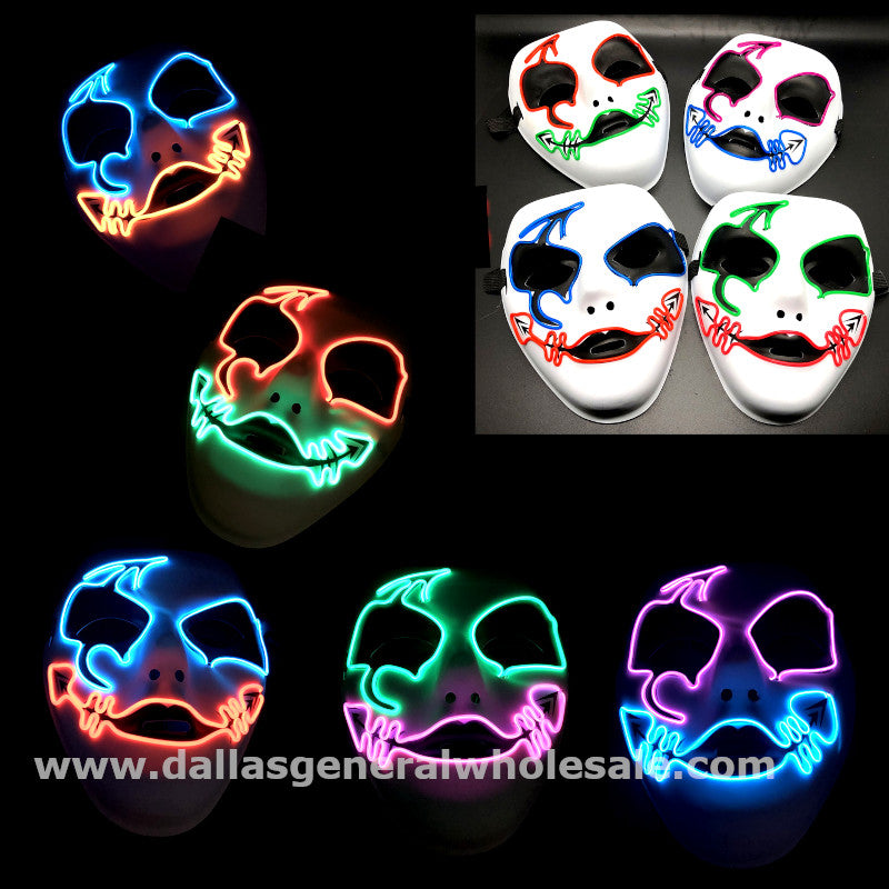 Light Up Halloween Purge Masks Wholesale