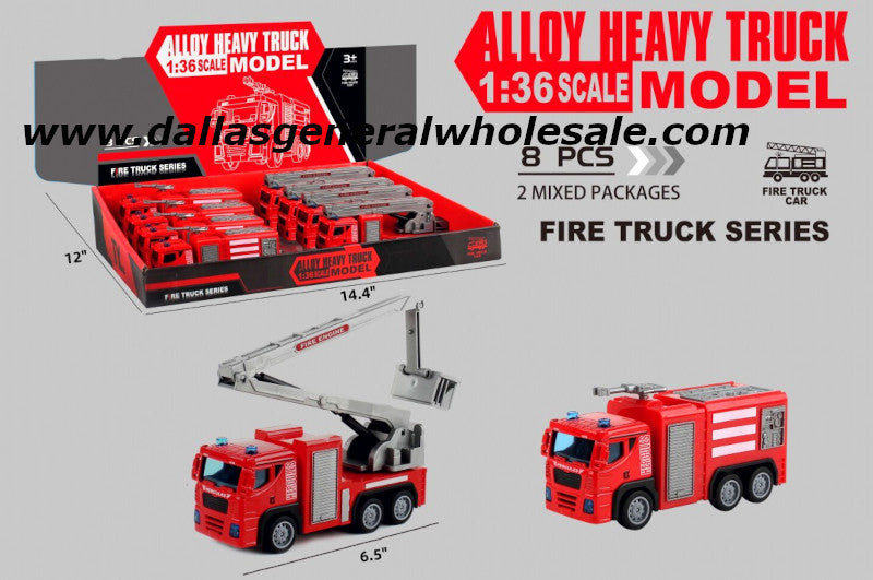 Toy Inertial Alloy Fire Trucks Wholesale