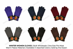 Ladies Fleece Casual Gloves Wholesale