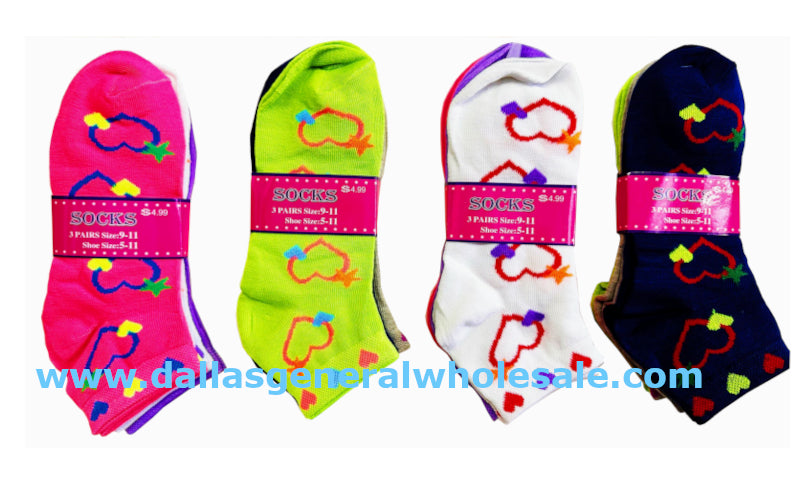 Women Novelty Hearts Socks Wholesale