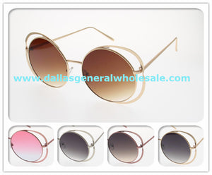 Round Lenses Metal Sunglasses Wholesale