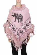 Trendy Elephant Sweater Ponchos Wholesale