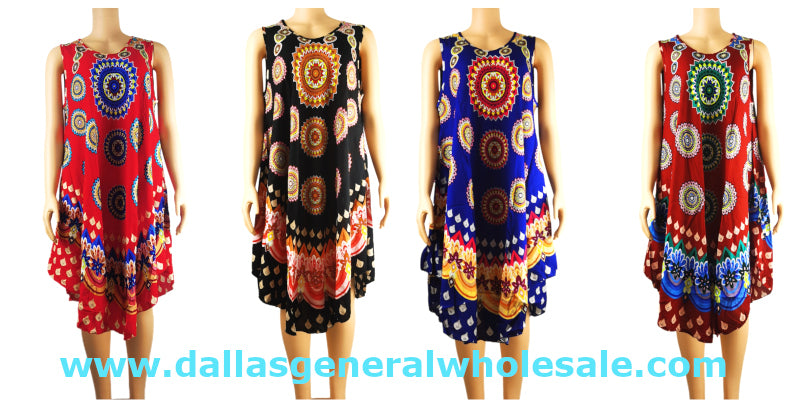 African Dashiki Inspired Short Dresses Wholesale