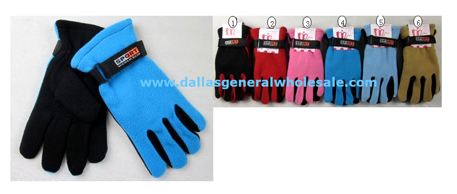 Ladies Fleece Gloves Wholesale