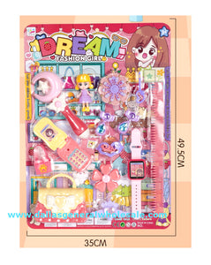 15PC Girls Cardboard Display Toy Beauty Set Wholesale