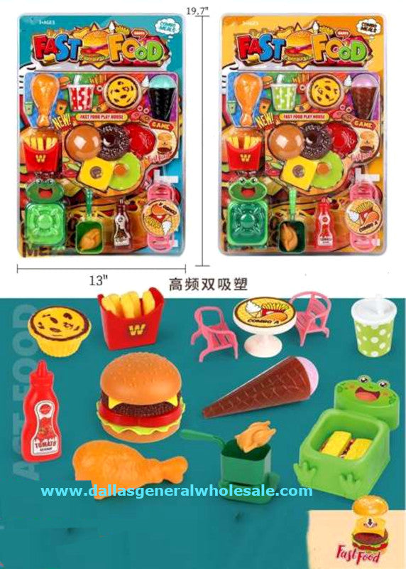 Toy Fast Food Pretend Play Sets Wholesale