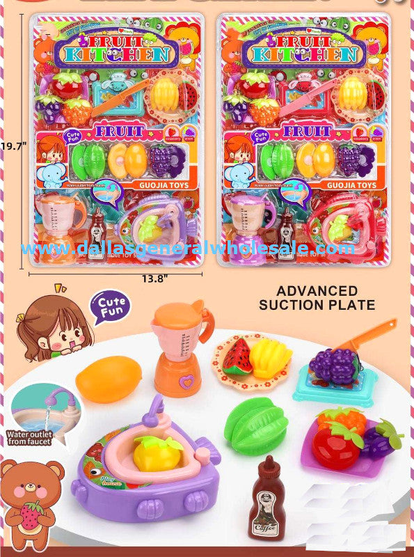 16PC Fruits Smoothies Toy Play Set Wholesale