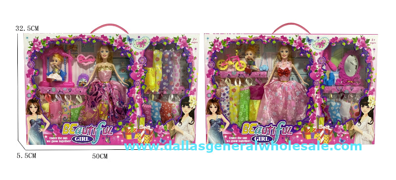 18PC Girls Fashion Doll Closet Play Set Wholesale