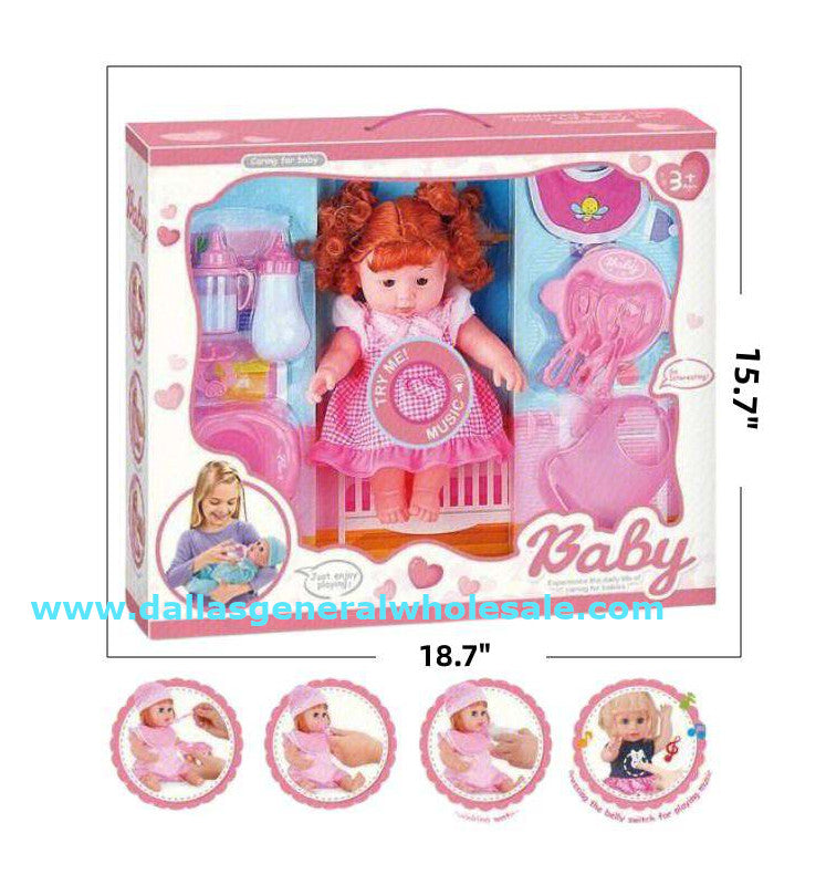 Pretend Play Baby Doll Play Set Wholesale