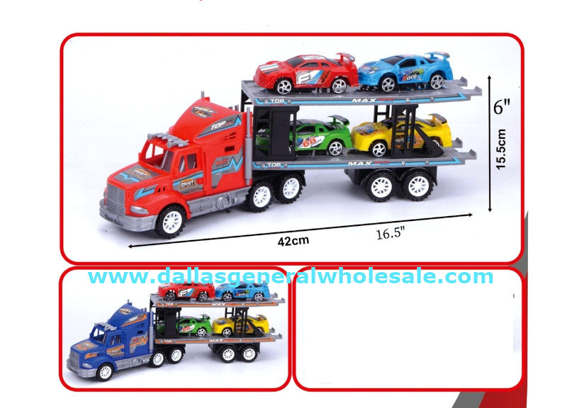 Toy Inertia Friction 18 Wheeler Trucks Wholesale