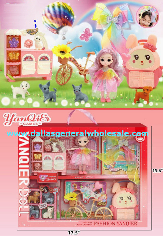 Toy Doll w/ Pet Shop Play Set Wholesale