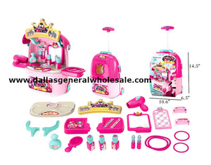 Toy Beauty Stand Suitcase Play Set Wholesale