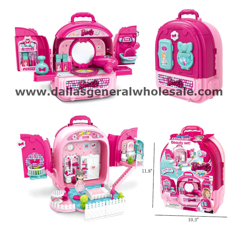 Toy Beauty 2-in-1 Backpack & Princess Room Set Wholesale