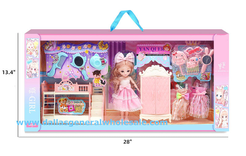 12PC Princess Bedroom Play Set Wholesale