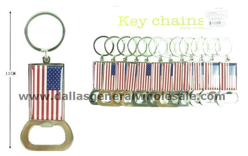 USA Flag Keychain Bottle Opener Wholesale