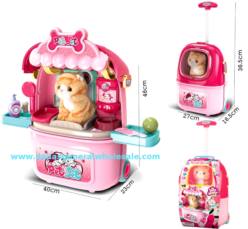 2in1 Kitty Cat Suitcase Luggage Toy Wholesale