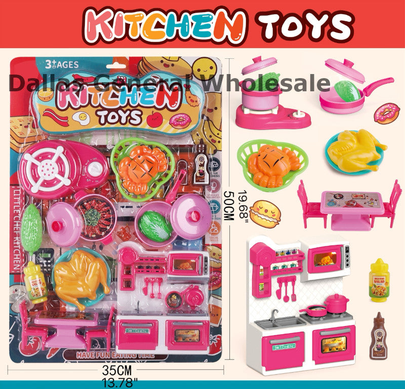 22PC Toy Kitchen Pretend Play Sets Wholesale