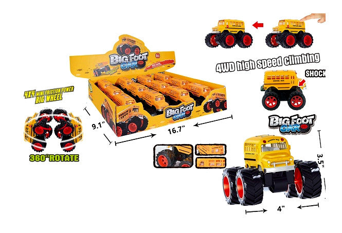 Toy Inertial 4X4 School Bus Wholesale