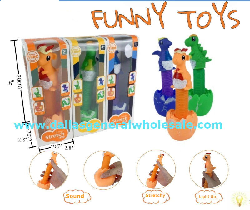 Stress Relief Fidget Toy Dino Tubes Wholesale