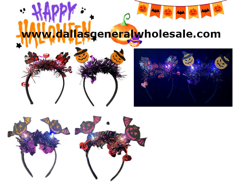 Light Up Halloween Headbands Wholesale
