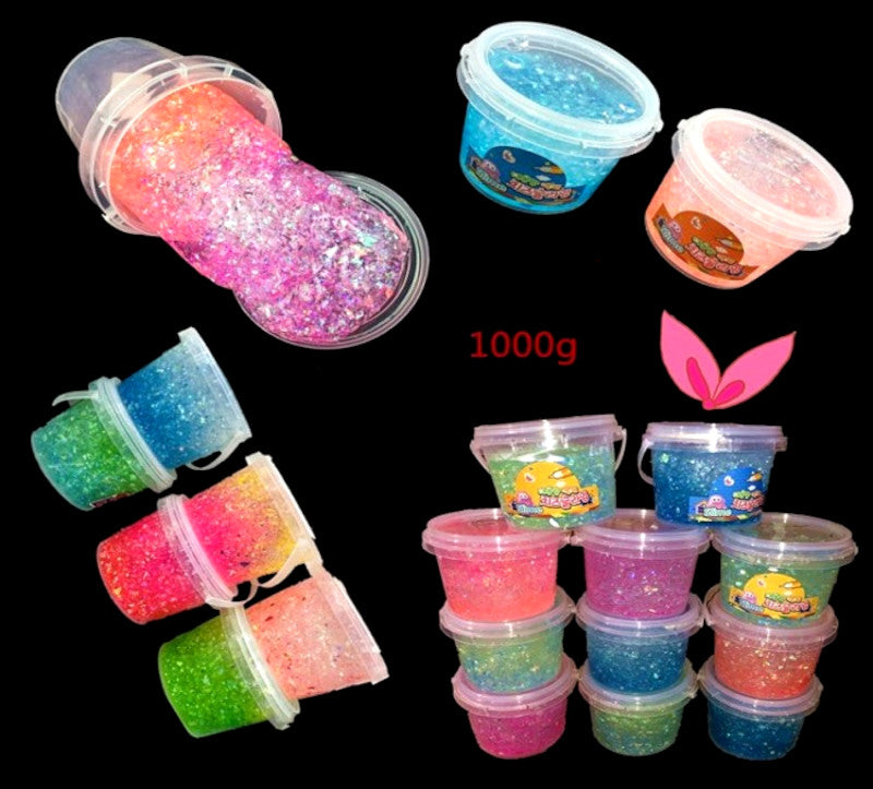 Novelty Glitter Slimes Bucket Wholesale