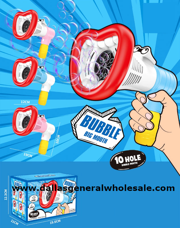 Toy 10 Hole Big Mouth Bubble Blasters Wholesale