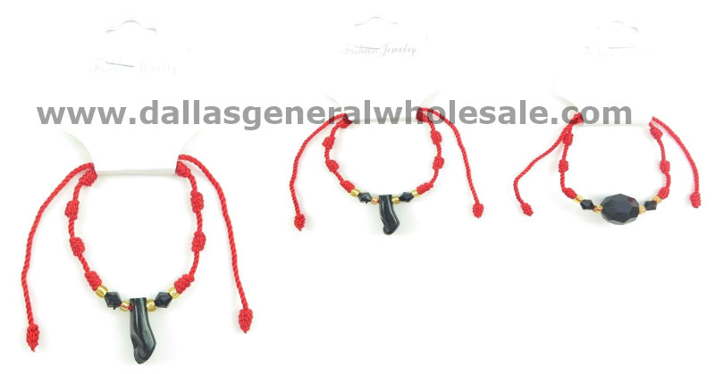 Adults Fashion Azabache Drawstring Bracelets Wholesale