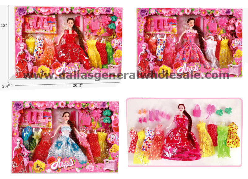17PC Girls Fashion Doll Closet Play Set Wholesale