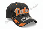 "Dallas" Retro Script Embroidered Denim Baseball Cap Wholesale