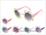 Girls' Floral Flower Frame Sunglasses — Kids' Fashion Eyewear Wholesale
