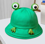 Novelty Kids Frog Bucket Hat with 3D Eyes and Feet - Wholesale