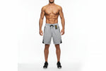 Men's Cotton Casual Athletic Shorts with Zip Pockets & Panel Detail Wholesale
