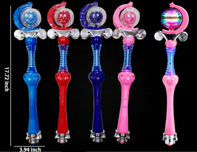 LED Princess Spinner Wands Light-Up Spinning Wholesale Toys